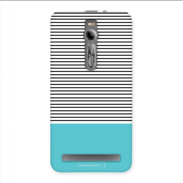 Deep Sky Blue Stripes Back Case for Zenfone 2