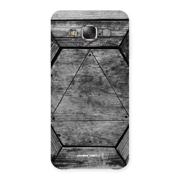 Wooden Hexagon Back Case for Galaxy E7