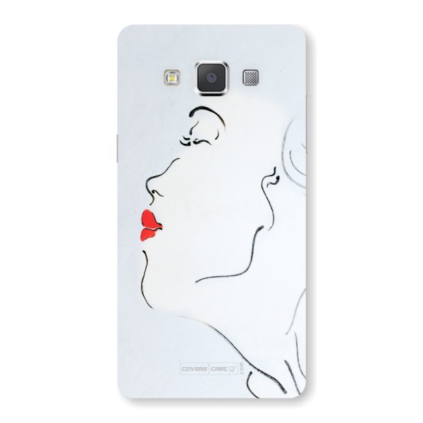 Girl in Red Lipstick Back Case for Samsung Galaxy A5