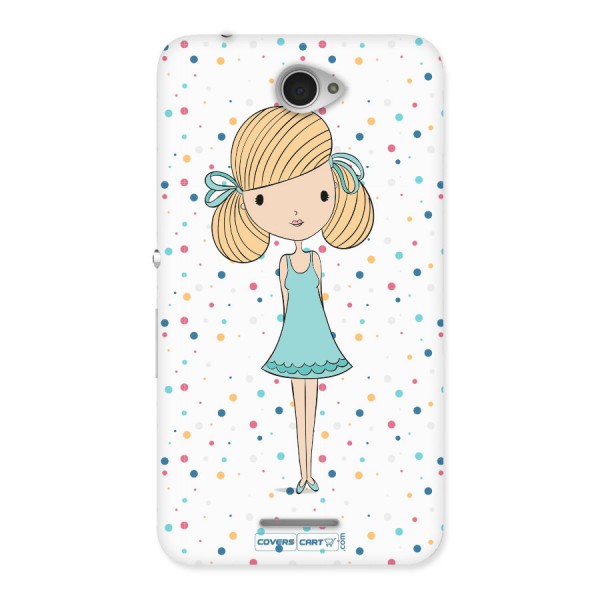 Cute Girl Back Case for Xperia E4