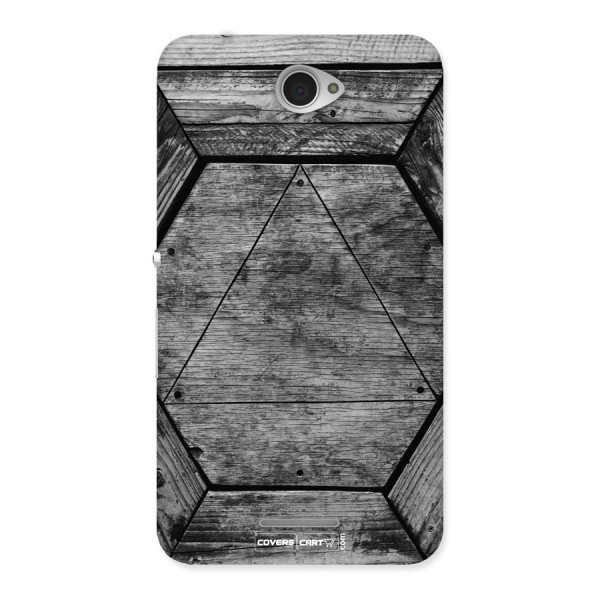 Wooden Hexagon Back Case for Xperia E4