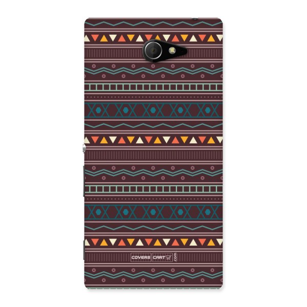 Classic Aztec Pattern Back Case for Xperia M2