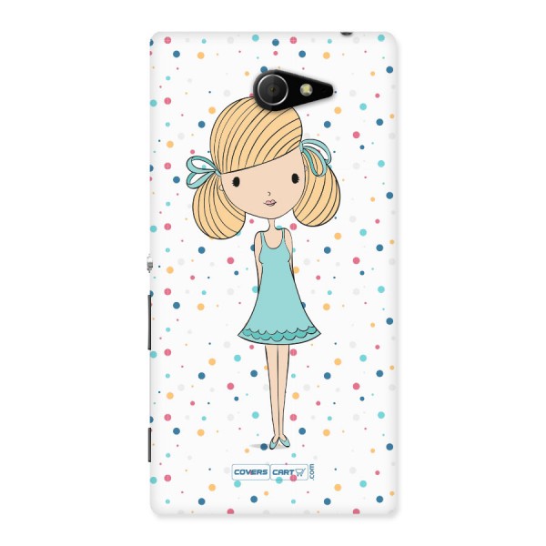 Cute Girl Back Case for Xperia M2