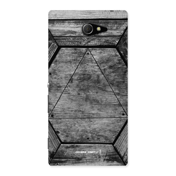 Wooden Hexagon Back Case for Xperia M2