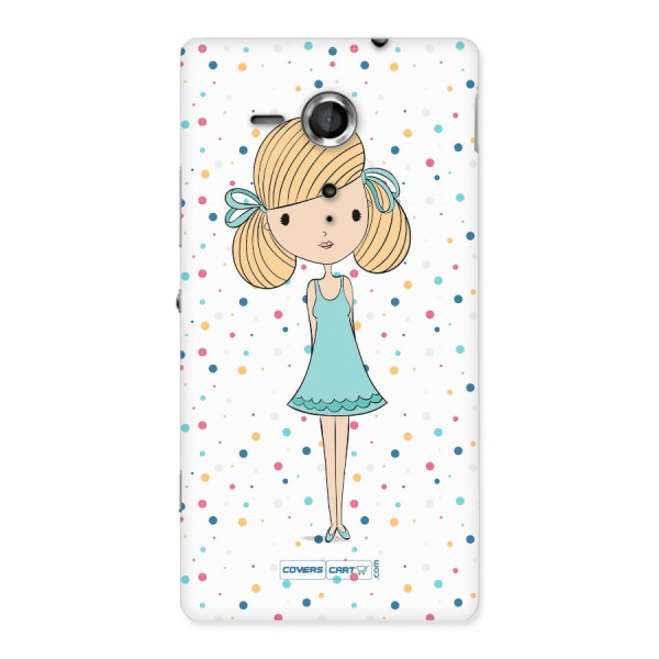 Cute Girl Back Case for Xperia Sp