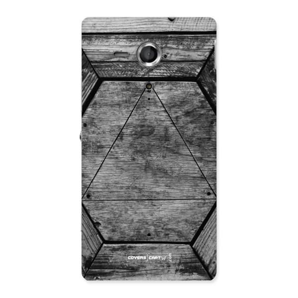 Wooden Hexagon Back Case for Xperia Sp