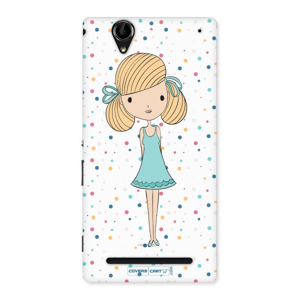 Cute Girl Back Case for Xperia T2