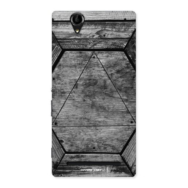 Wooden Hexagon Back Case for Xperia T2