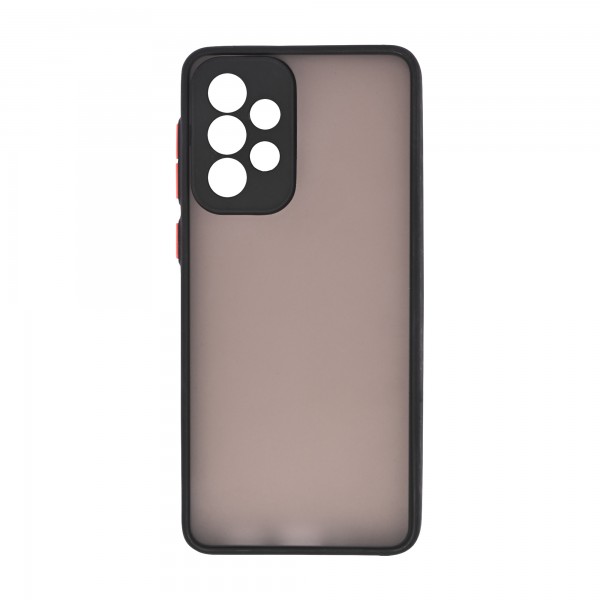 Dark Frosted Translucent Matte (with Raised Camera Protection) Classic Back Case for Galaxy A33 5G