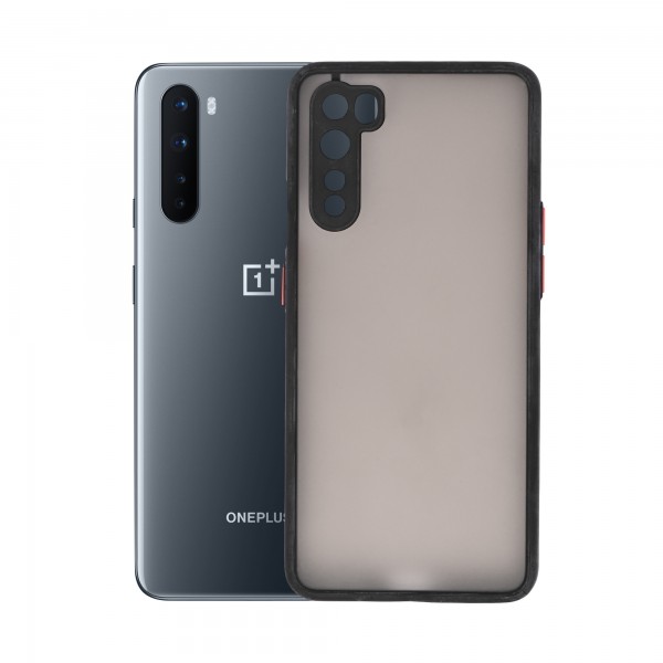 Dark Frosted Translucent Matte (with Raised Camera Protection) Classic Back Case for OnePlus Nord