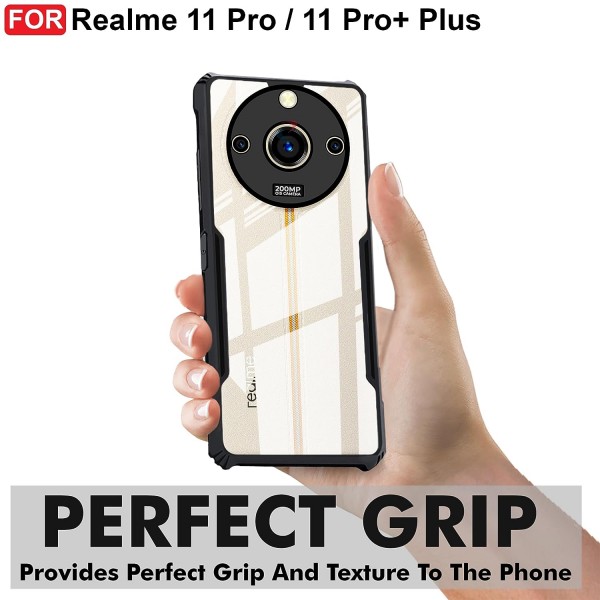 ShockProof Transparent Ultra Hybrid Clear Classic Back Case for Realme 11 Pro