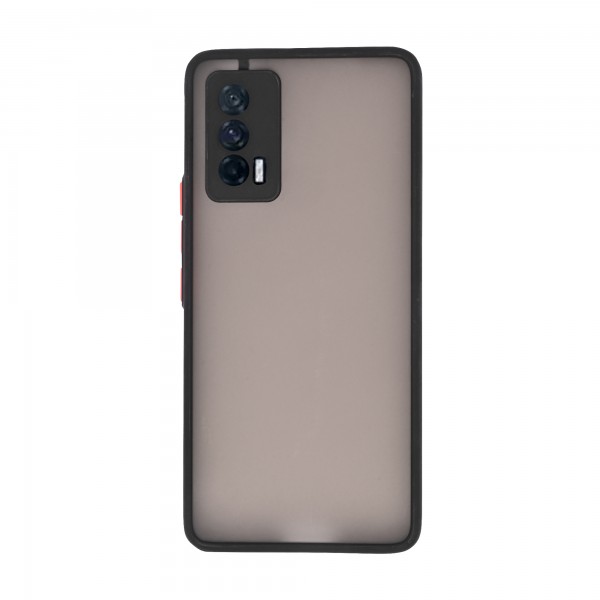 Dark Frosted Translucent Matte (with Raised Camera Protection) Classic Back Case for Vivo iQOO 7 5G