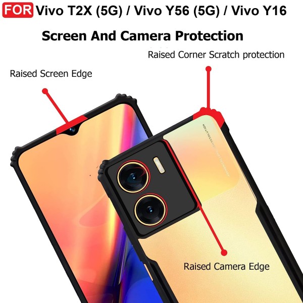 ShockProof Transparent Ultra Hybrid Clear Classic Back Case for Vivo Y16