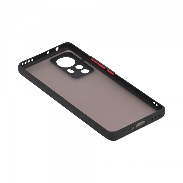 Dark Frosted Translucent Matte (with Raised Camera Protection) Classic Back Case for Xiaomi 12 Pro