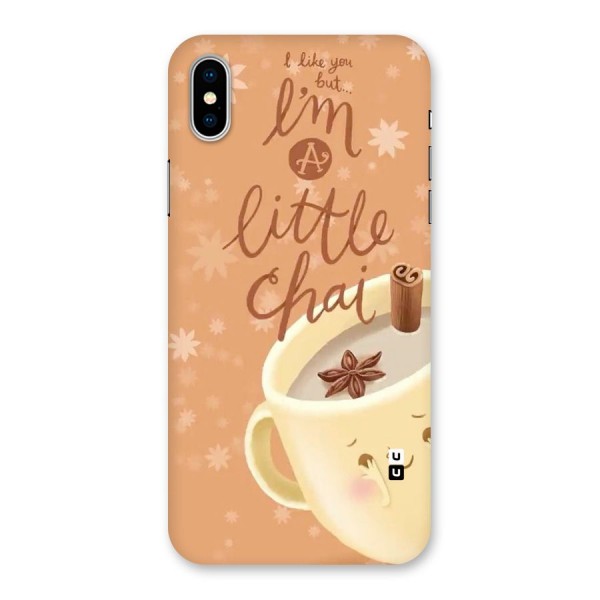 A Little Chai Back Case for iPhone XS