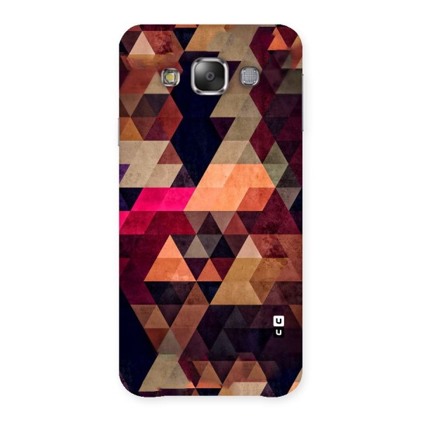 Abstract Beauty Triangles Back Case for Galaxy E7