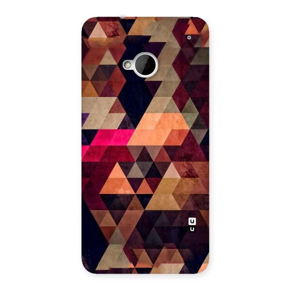 Abstract Beauty Triangles Back Case for HTC One M7