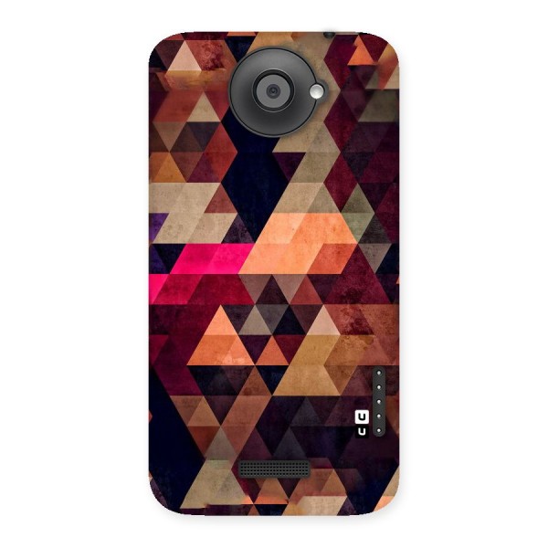 Abstract Beauty Triangles Back Case for HTC One X