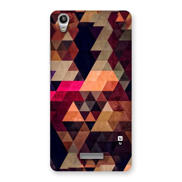 Abstract Beauty Triangles Back Case for Lava-Pixel-V1