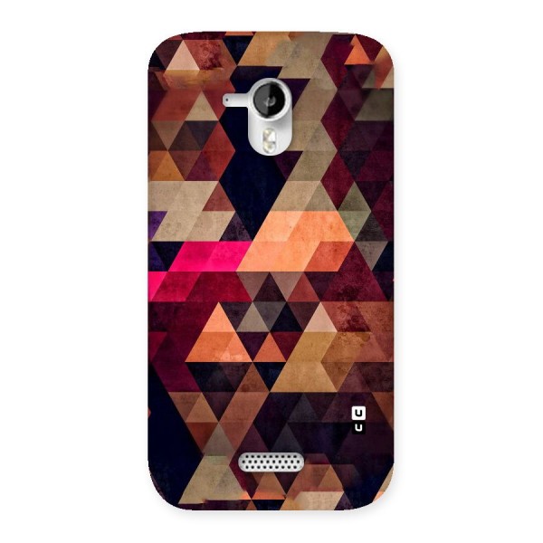 Abstract Beauty Triangles Back Case for Micromax Canvas HD A116