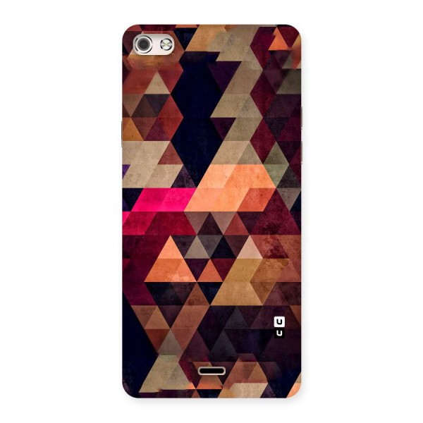 Abstract Beauty Triangles Back Case for Micromax Canvas Silver 5