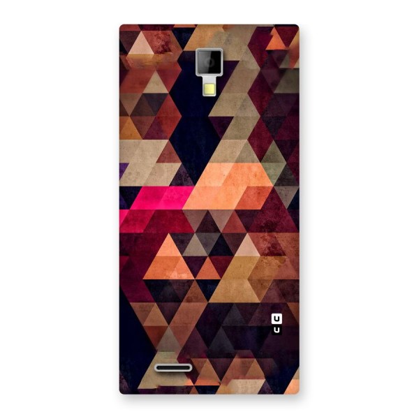 Abstract Beauty Triangles Back Case for Micromax Canvas Xpress A99