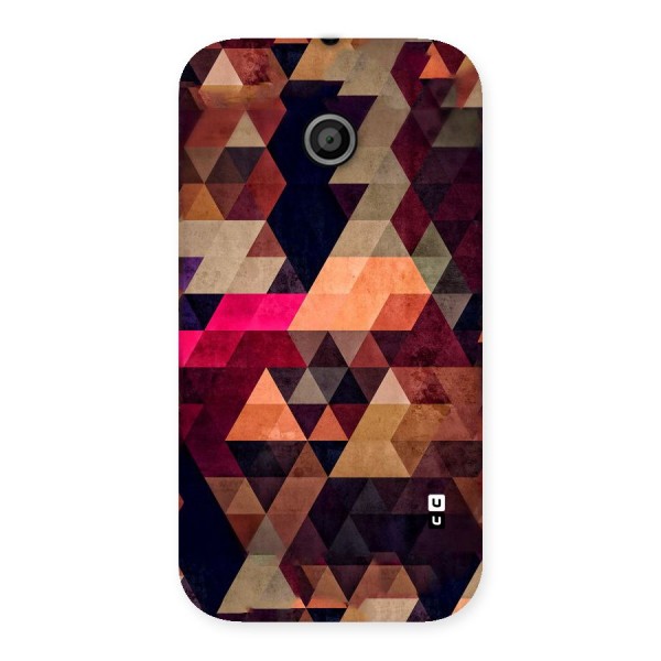 Abstract Beauty Triangles Back Case for Moto E