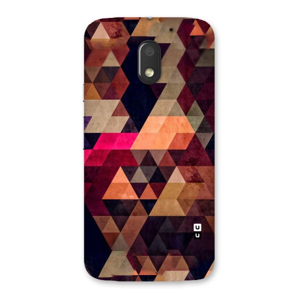 Abstract Beauty Triangles Back Case for Moto E3 Power