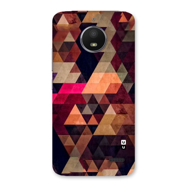 Abstract Beauty Triangles Back Case for Moto E4