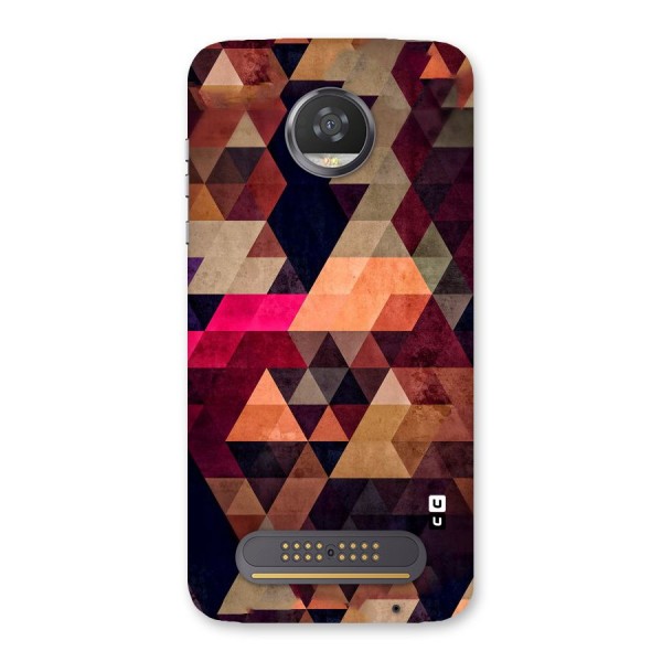 Abstract Beauty Triangles Back Case for Moto Z2 Play