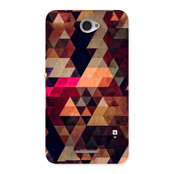 Abstract Beauty Triangles Back Case for Sony Xperia E4