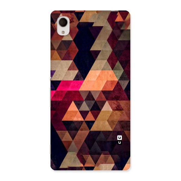 Abstract Beauty Triangles Back Case for Xperia M4 Aqua