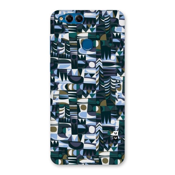Abstract Blues Back Case for Honor 7X