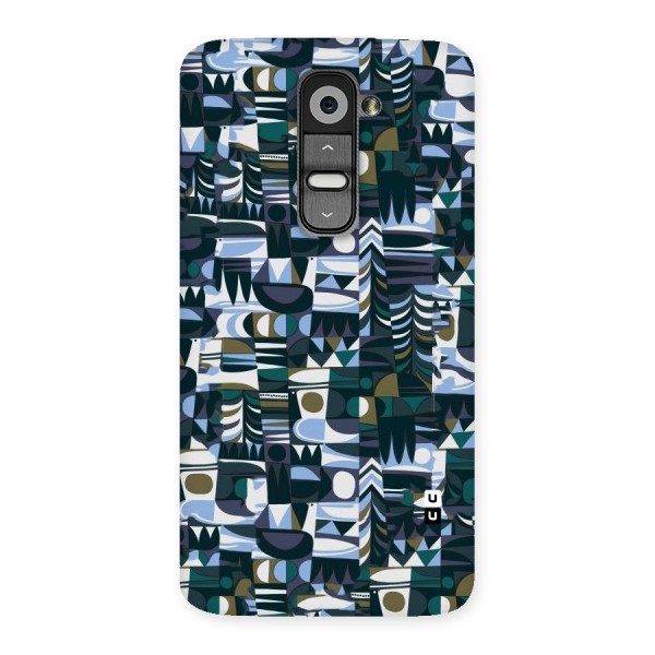 Abstract Blues Back Case for LG G2