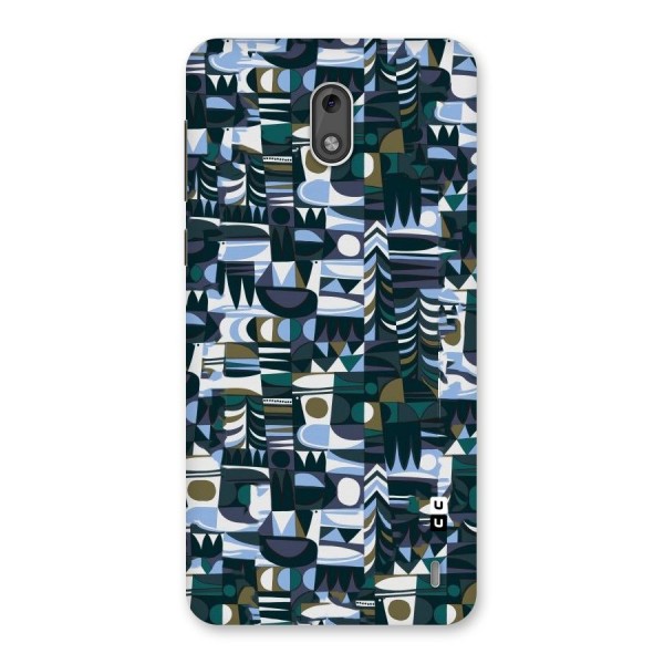 Abstract Blues Back Case for Nokia 2