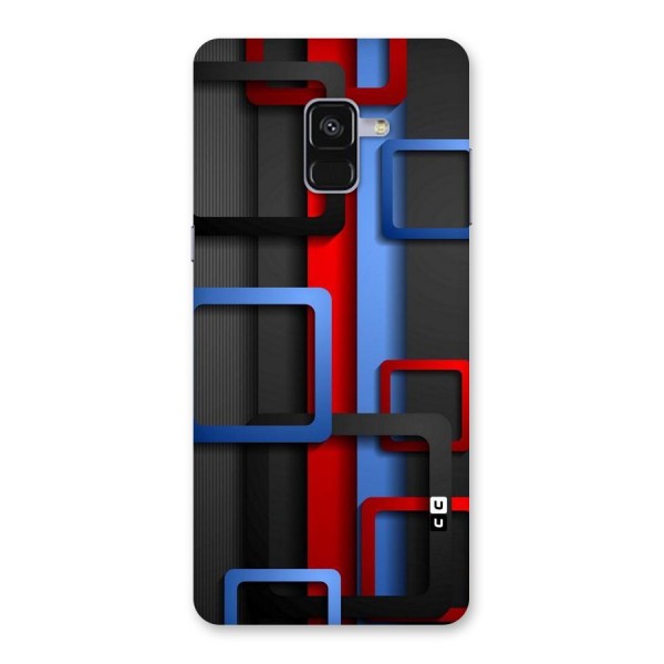 Abstract Box Back Case for Galaxy A8 Plus