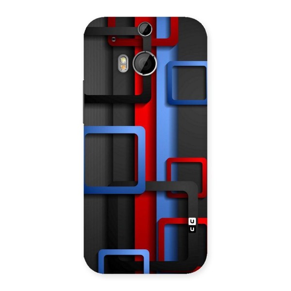 Abstract Box Back Case for HTC One M8