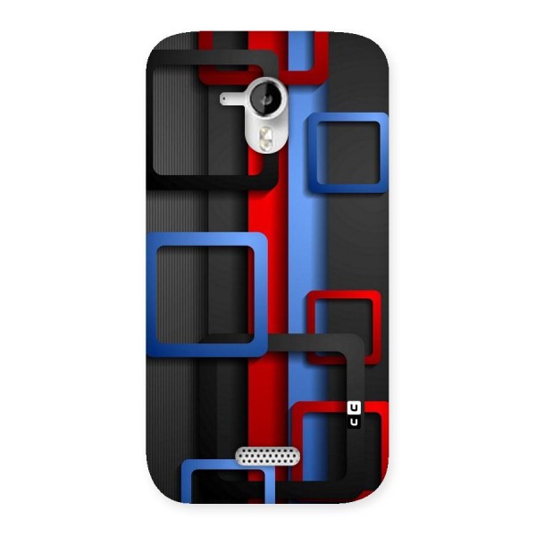 Abstract Box Back Case for Micromax Canvas HD A116