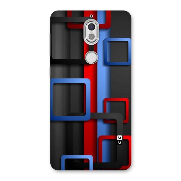Abstract Box Back Case for Nokia 7