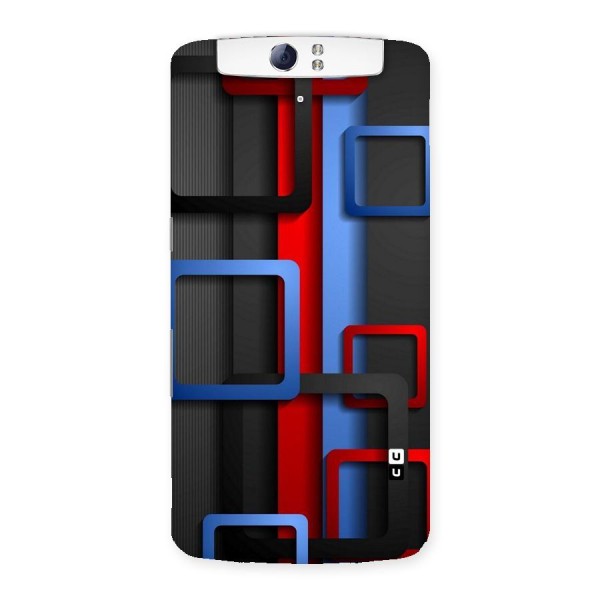 Abstract Box Back Case for Oppo N1