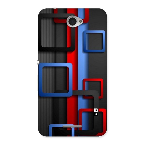 Abstract Box Back Case for Sony Xperia E4