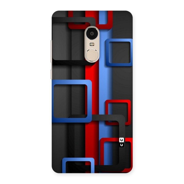 Abstract Box Back Case for Xiaomi Redmi Note 4