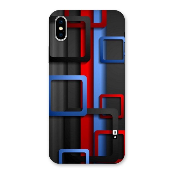 Abstract Box Back Case for iPhone X