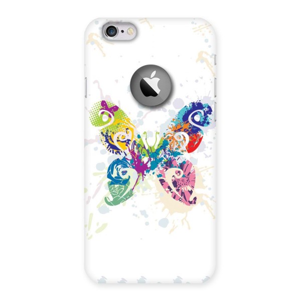 Abstract Butterfly Back Case for iPhone 6 Logo Cut