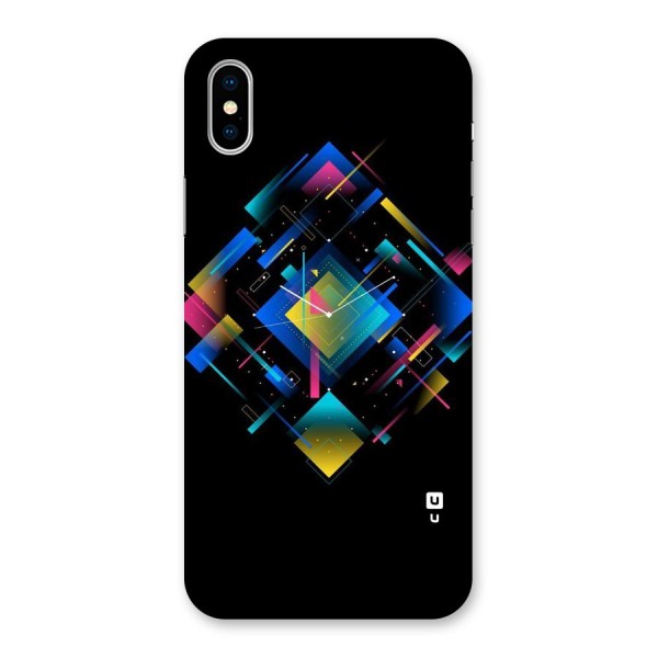 Abstract Clock Back Case for iPhone X