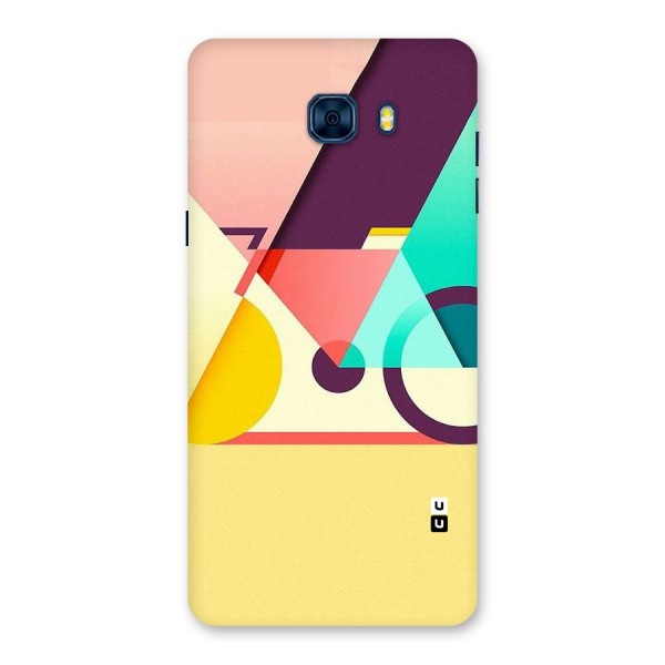 Abstract Cycle Back Case for Galaxy C7 Pro