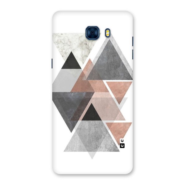Abstract Diamond Pink Design Back Case for Galaxy C7 Pro