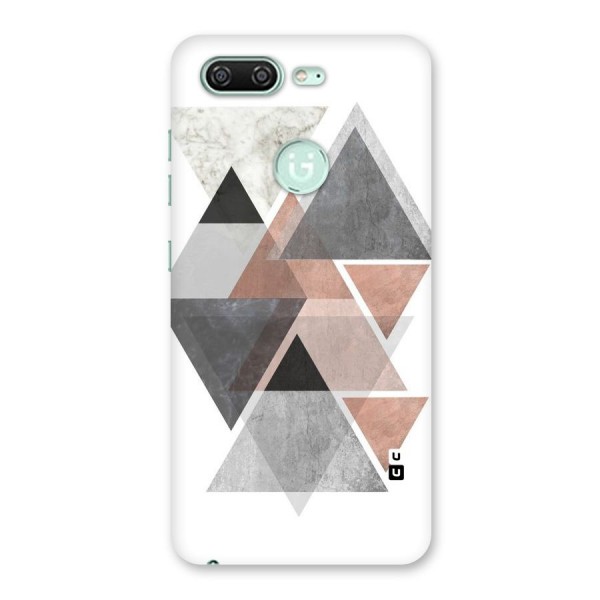 Abstract Diamond Pink Design Back Case for Gionee S10
