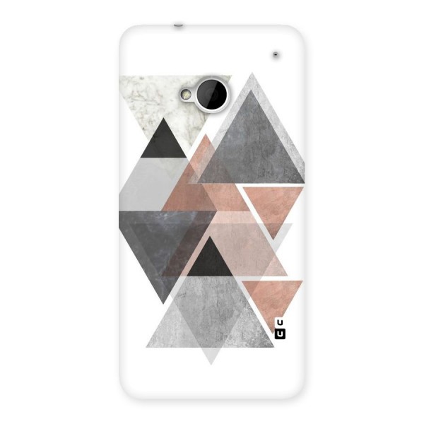 Abstract Diamond Pink Design Back Case for HTC One M7