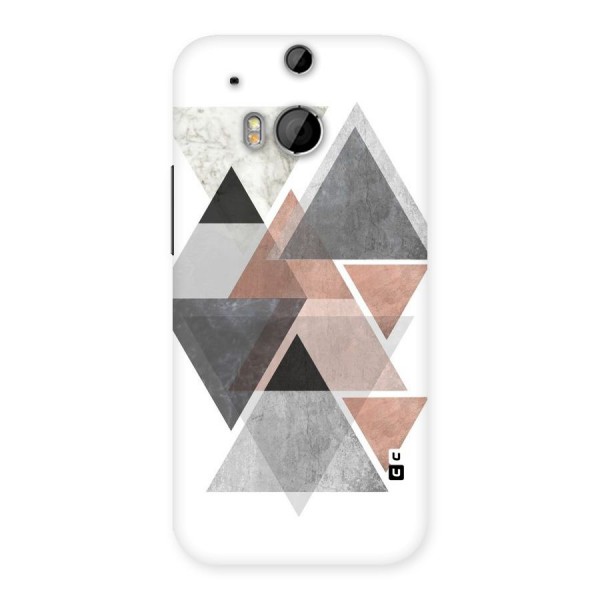 Abstract Diamond Pink Design Back Case for HTC One M8